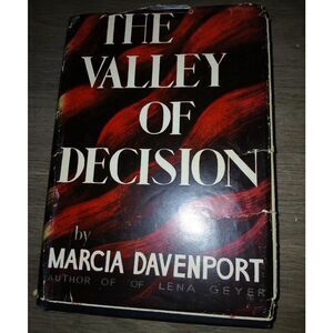 Vintage The Valley of Decision Marcia Davenport 1946 Hardcover w/ DJ